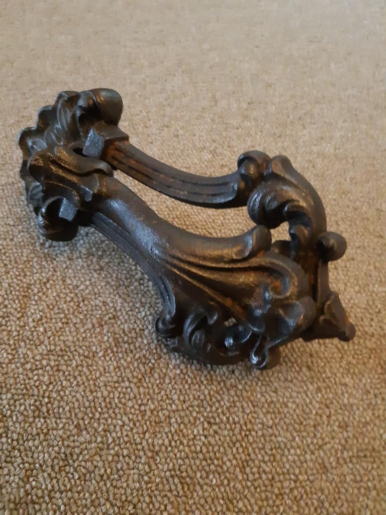 Antieke gietijzeren deurklopper, Ophalen of Verzenden
