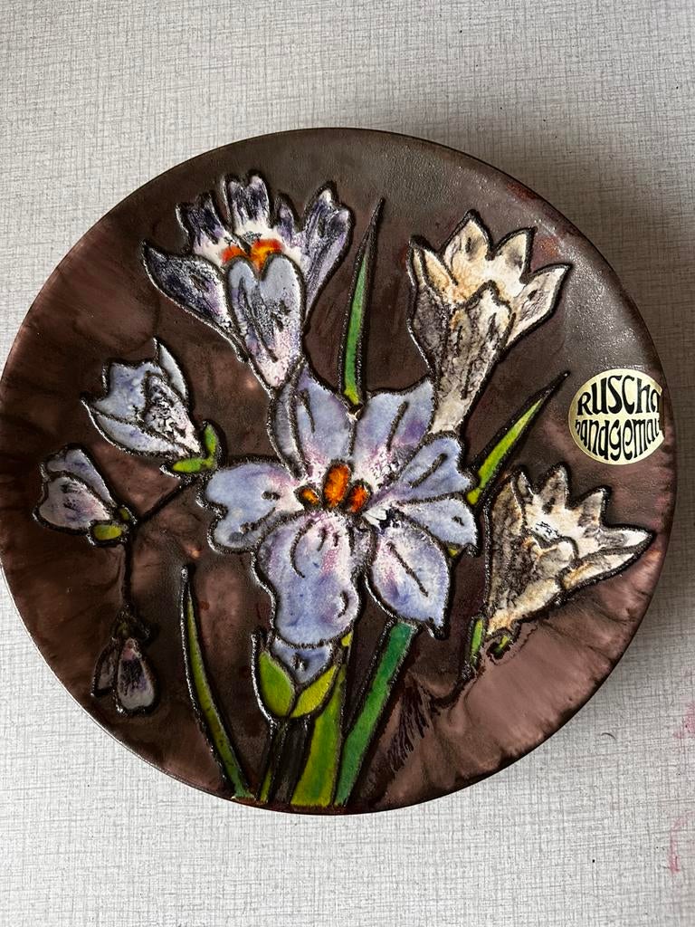 Ruscha wandbord., Ophalen of Verzenden, Zo goed als nieuw, Zilver, Overige materialen