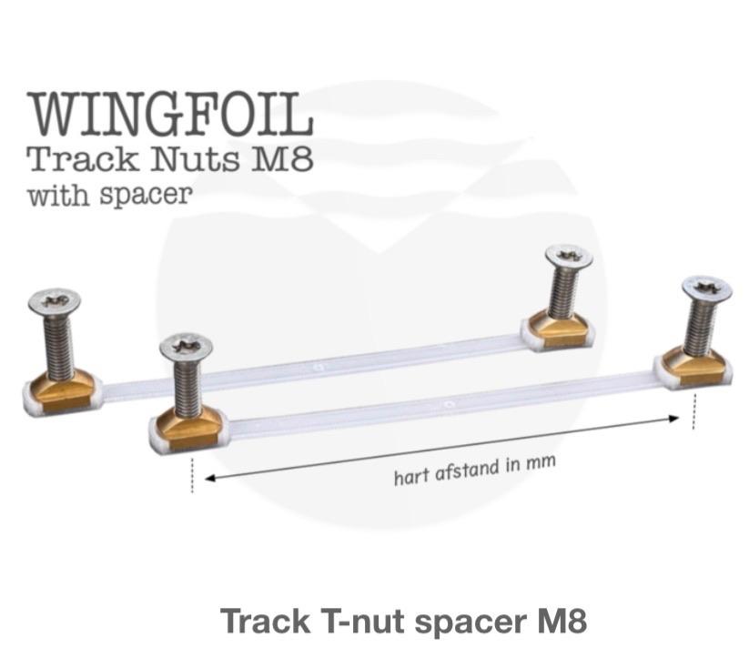 Wingfoil M8 track nuts met spacer, Watersport en Boten, Wingsurfen, Ophalen, Nieuw, Wingsurf-onderdelen
