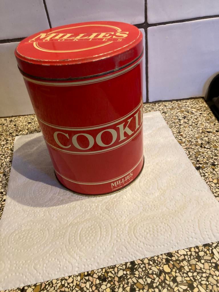 Blik cookie, Verzamelen, Blikken, Ophalen of Verzenden, Zo goed als nieuw, Overige