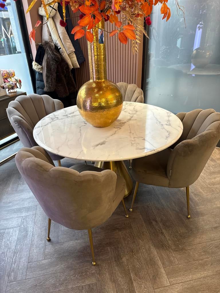 Richmond Interiors tafel en stoelen, Ophalen, Overige materialen, 50 tot 100 cm, 100 tot 150 cm