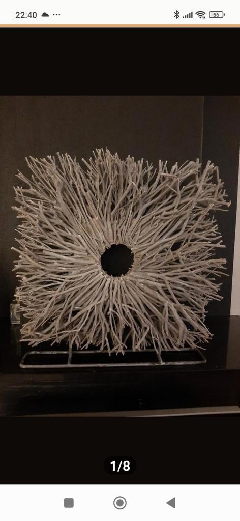 Woondecoratie Krans en windlichten, Ophalen of Verzenden, Zo goed als nieuw