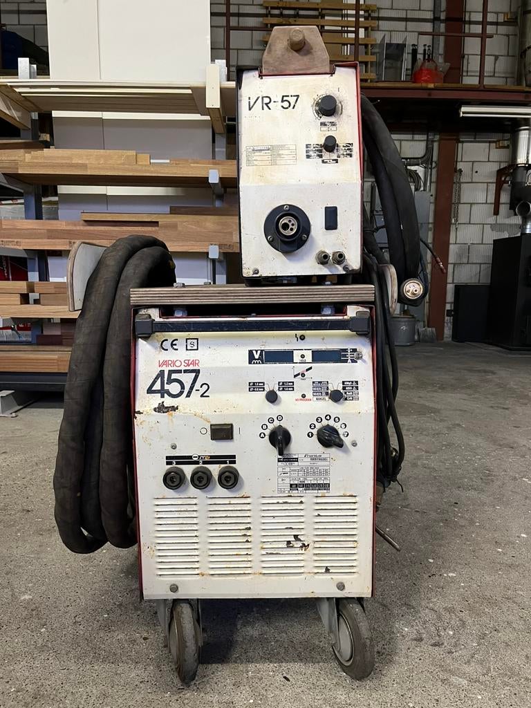 Fronius 457-2 MIG lasapparaat met zwerfkast watergekoeld, Ophalen, Gebruikt, 250 ampère of meer, Co2