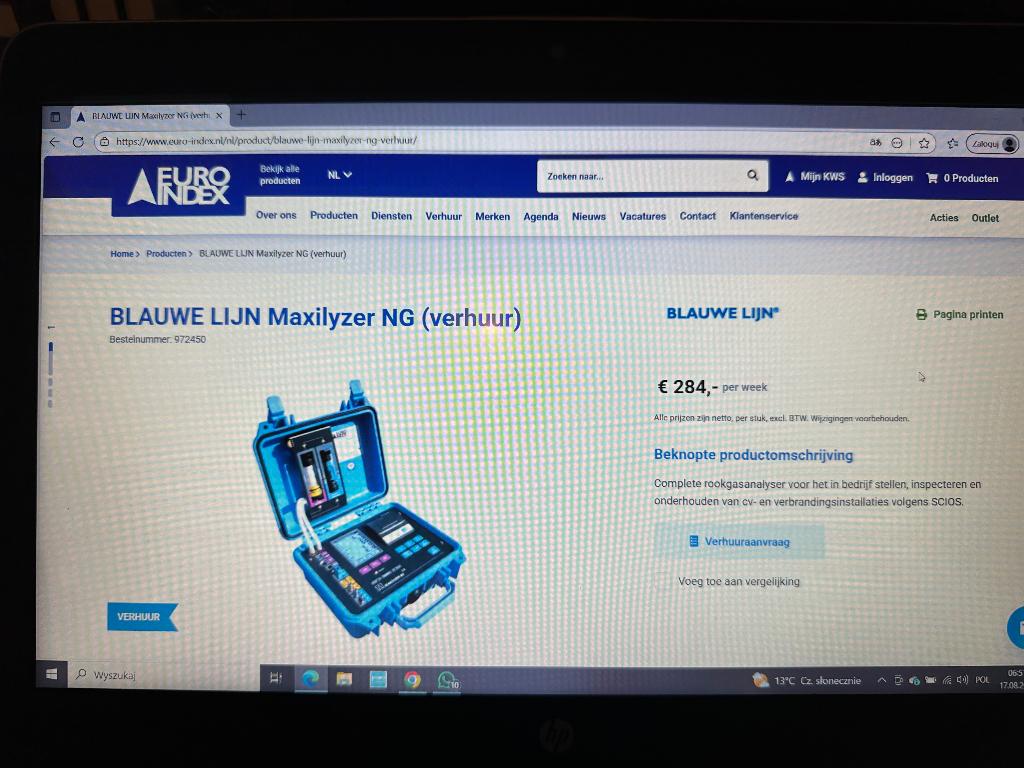 HVAC set INDEX MAXILYZER-NG+BlueLine digitale manometer, Doe-het-zelf en Verbouw, Meetapparatuur, Zo goed als nieuw, Druk, Ophalen of Verzenden