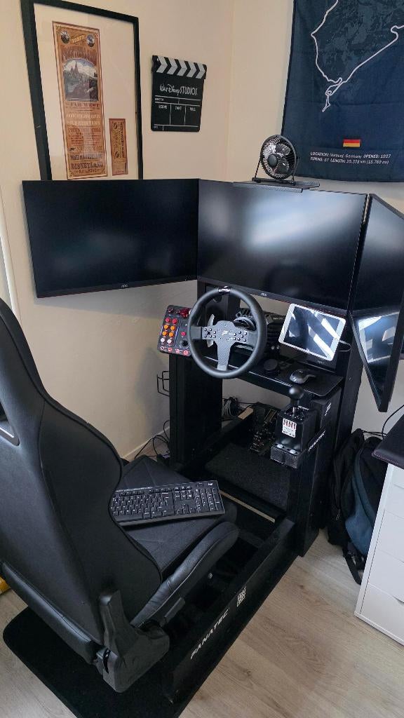 Race simrig fanatec, Ophalen, Gebruikt, 1 speler, Racen en Vliegen