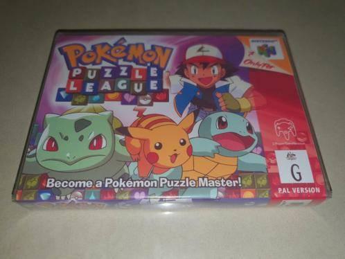 Pokemon Puzzle League N64 Game Case, Spelcomputers en Games, Games | Nintendo 64, Puzzel en Educatief, Verzenden, 1 speler, Zo goed als nieuw