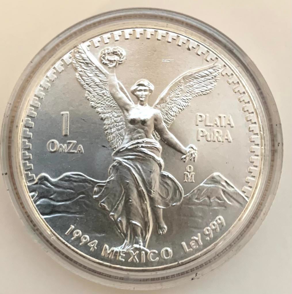 Mexico Libertad 1994  1 Troy ounce 999 zilver, Ophalen of Verzenden, Midden-Amerika, Zilver