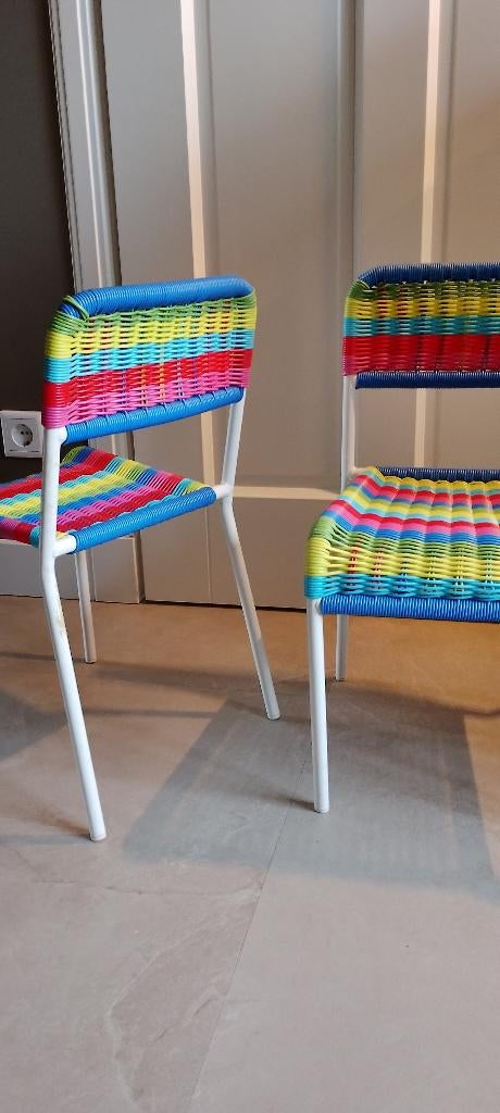 Rieten ikea kinderstoeltjes, Ophalen, Gebruikt, Overige typen, Aanschuifbaar
