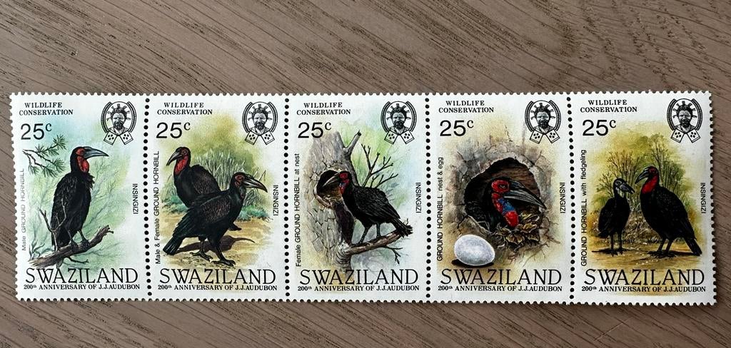Swaziland 1985 Vogels raaf postfris, Ophalen of Verzenden, Overige landen, Postfris