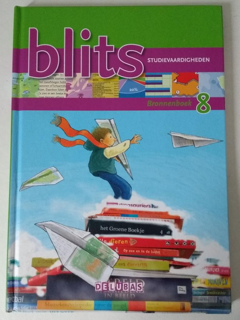 9789053001660 Blits Studievaardigheden, Bronnenboek 8, Verzenden, Zo goed als nieuw, Overige niveaus, Nederlands