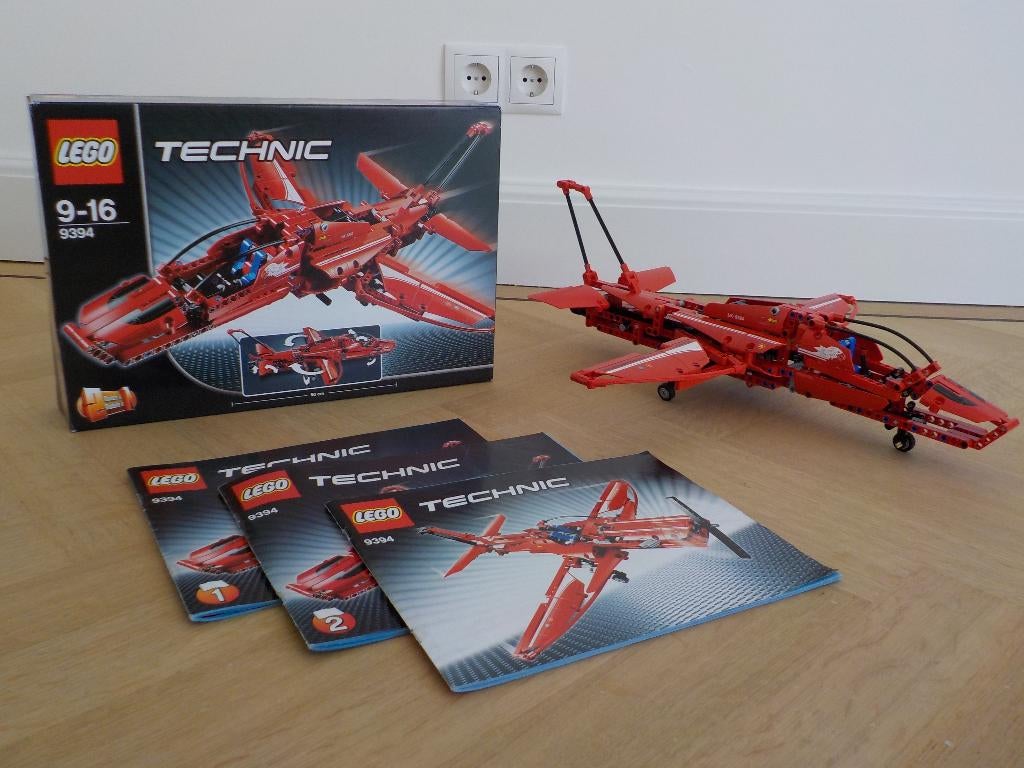 Als nieuw! Lego Technic 9394 straalvliegtuig jet plane 9-16, Kinderen en Baby's, Speelgoed | Duplo en Lego, Ophalen of Verzenden