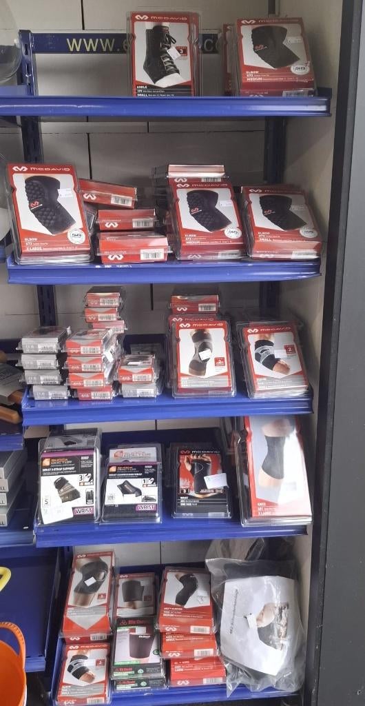 -50% korting op nieuwe Mc David braces, sleeves & pads, Ophalen, Nieuw, Overige typen