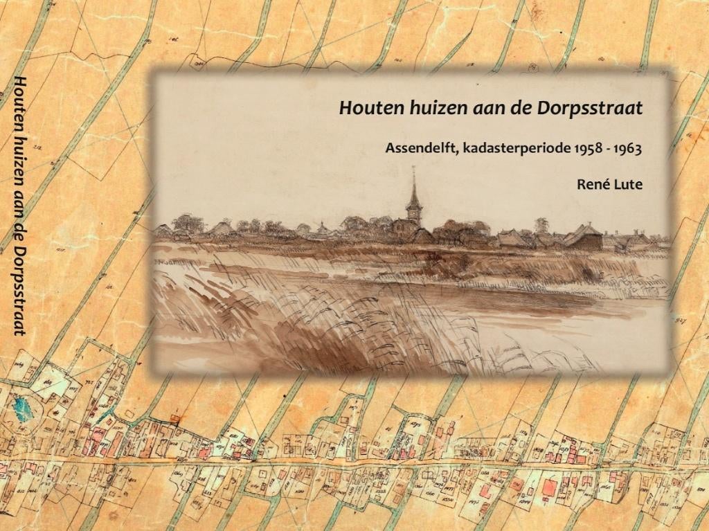 Houten huizen aan de Dorpsstraat.Assendelft kadster1958-1963, Ophalen of Verzenden, 20e eeuw of later, Nieuw