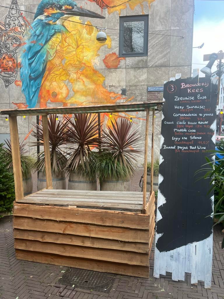 Douglas Houten Marktkraam, Ophalen, Gebruikt