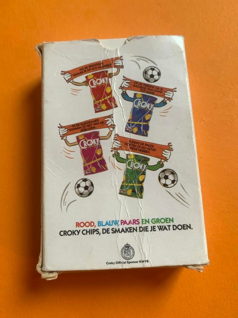 Zeldzaam Croky chips KNVB kaartspel, Ophalen of Verzenden, Gebruikt, Overige typen