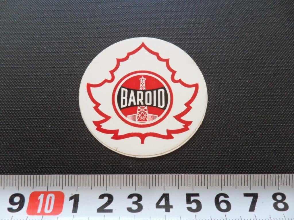 sticker logo BAROID, Ophalen, Zo goed als nieuw