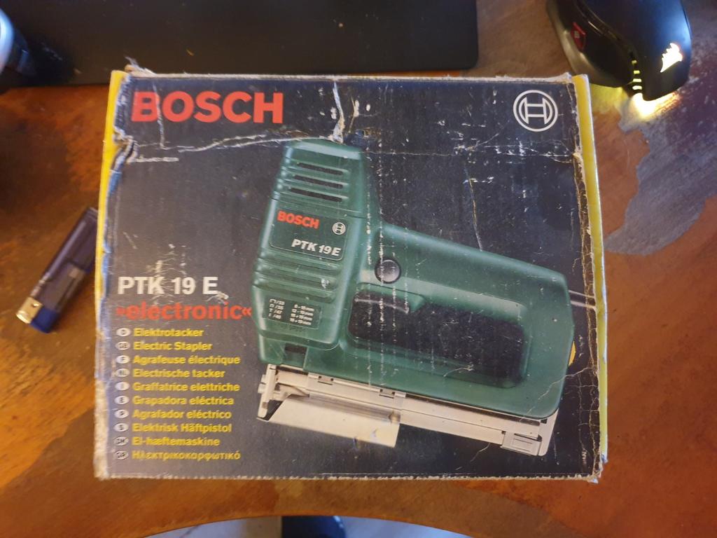 Bosch PTK 19 E Elektrische Tacker / Nietmachine, Ophalen of Verzenden, Gebruikt