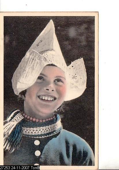 Ansichtkaart	Volendam	Klederdracht, Verzenden, 1940 tot 1960, Ongelopen, Noord-Holland