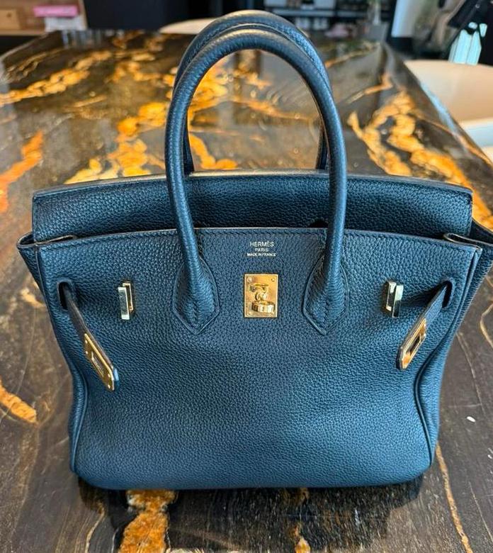 Birkin 25 zwart met gouden hardware, Sieraden, Tassen en Uiterlijk, Tassen | Damestassen, Ophalen of Verzenden, Zo goed als nieuw