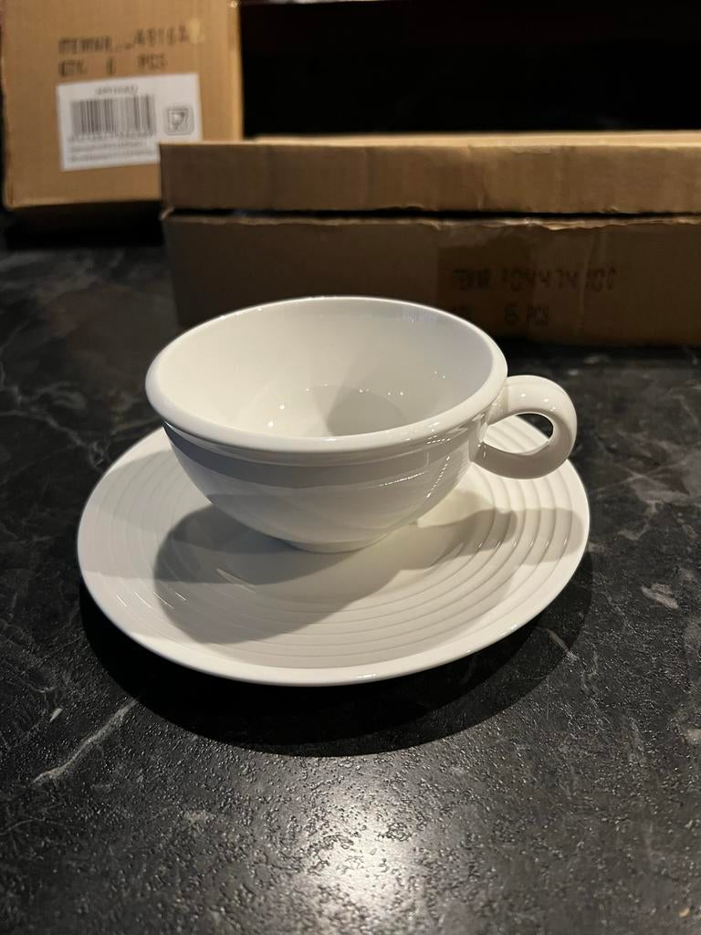 Cosy & Trendy kop en schotel set - 6 stuks - Nieuw!, Nieuw, Ophalen of Verzenden, Effen, Kop(pen) en/of Schotel(s)