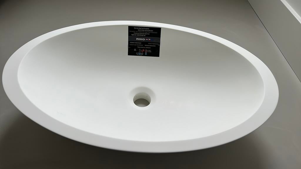 Riho Waskom Avella Solid Surface - Nieuw!, Nieuw, Minder dan 100 cm, Wasbak of Wastafel, 25 tot 50 cm