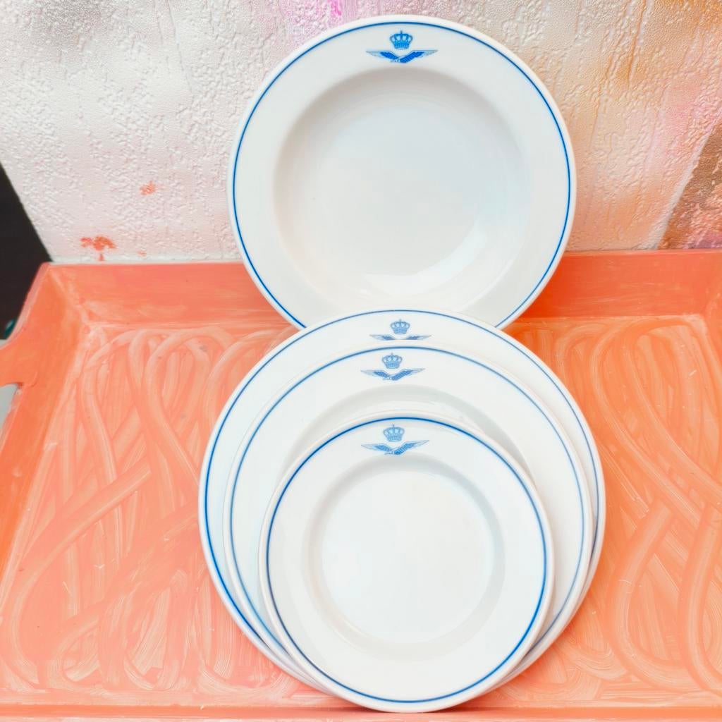 Origineel Luchtmacht Servies – Mosa Maastricht – Koninklijke, Antiek en Kunst, Antiek | Bestek, Ophalen of Verzenden