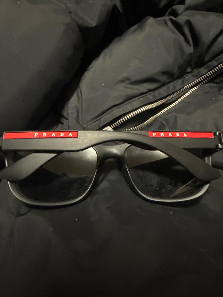 Prada zonnenbril heren, Overige merken, Zonnebril, Zwart, Nieuw