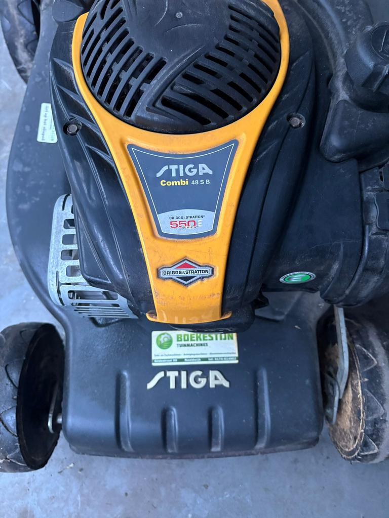 Stiga combi 48 s b grasmaaier, Ophalen, Gebruikt