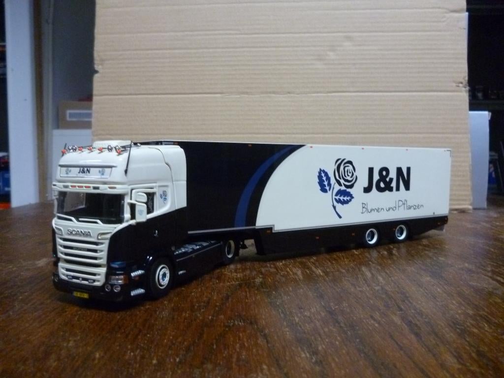 Tekno Scania 164 J&N Blumen met certificaat, Hobby en Vrije tijd, Modelauto's | 1:50, Ophalen of Verzenden, Nieuw, Bus of Vrachtwagen