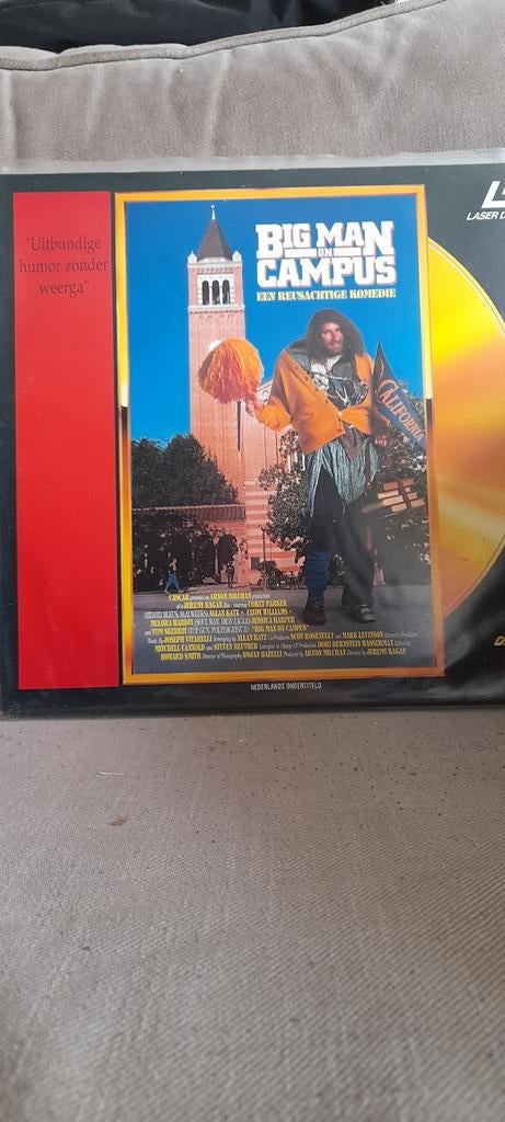Laserdisc  Big Man On Campus   PAL, Ophalen of Verzenden, Zo goed als nieuw, Actiefiguur of Pop