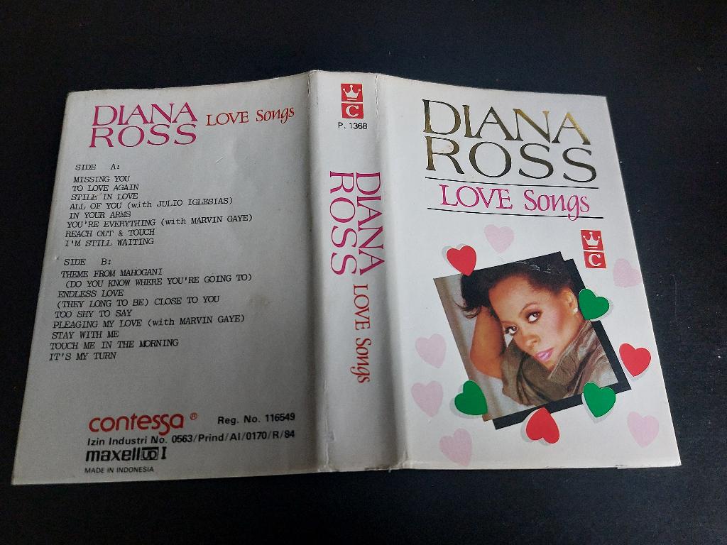 DIANA ROSS - LOVE SONGS (MC), Cd's en Dvd's, Cassettebandjes, Gebruikt, 1 bandje, Ophalen of Verzenden, Origineel