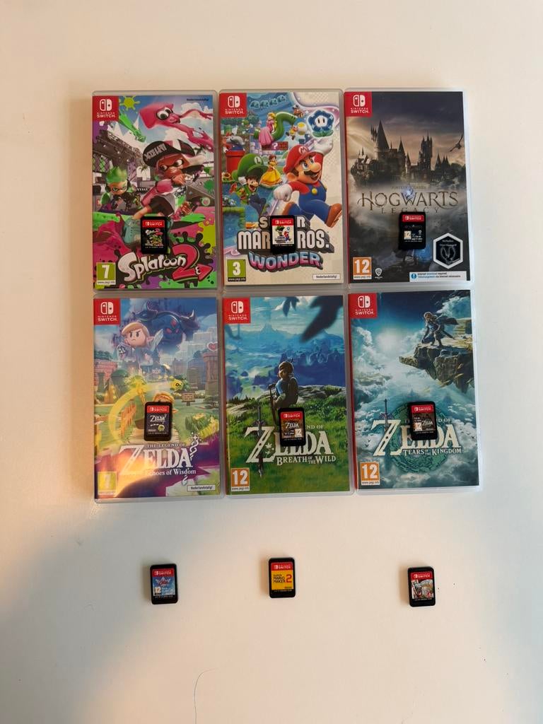 Nintendo Switch Games | Mario | Zelda | Splatoon | Hogwarts, 3 spelers of meer, Ophalen, Zo goed als nieuw, Vanaf 3 jaar
