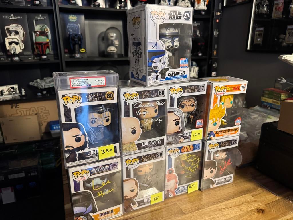 Gesigneerde Funko Pops signed funko's, Verzamelen, Poppetjes en Figuurtjes, Gebruikt, Ophalen of Verzenden