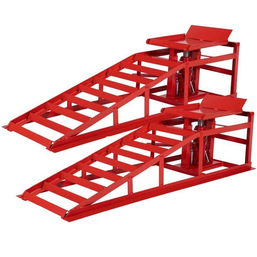 Oprijbrug ingebouwde krik 2 ton (set) | GRATIS VERZENDING, ., Nieuw, Ophalen of Verzenden, .