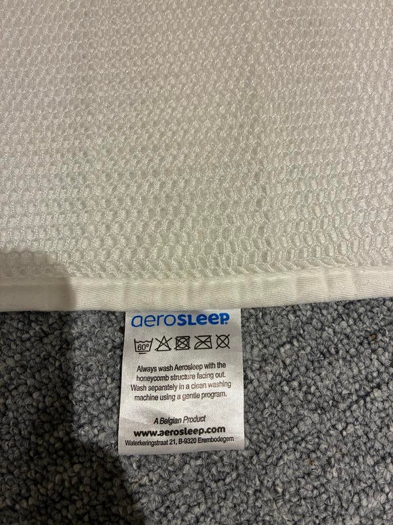 Aerosleep topper 40x80 - baby/kinderbed, Gebruikt, Matras, Eenpersoons, 70 cm of minder