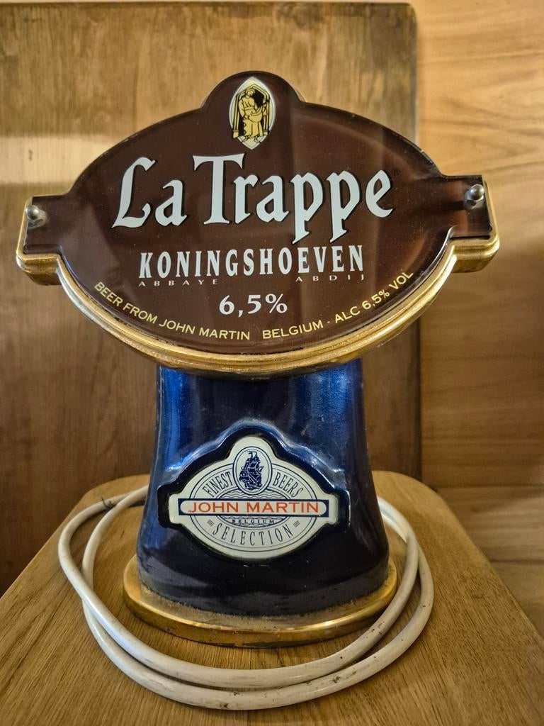 Oude lichtbak bier reclame, Verzamelen, Biermerken, Zo goed als nieuw, Reclamebord, Plaat of Schild, La Trappe, Ophalen