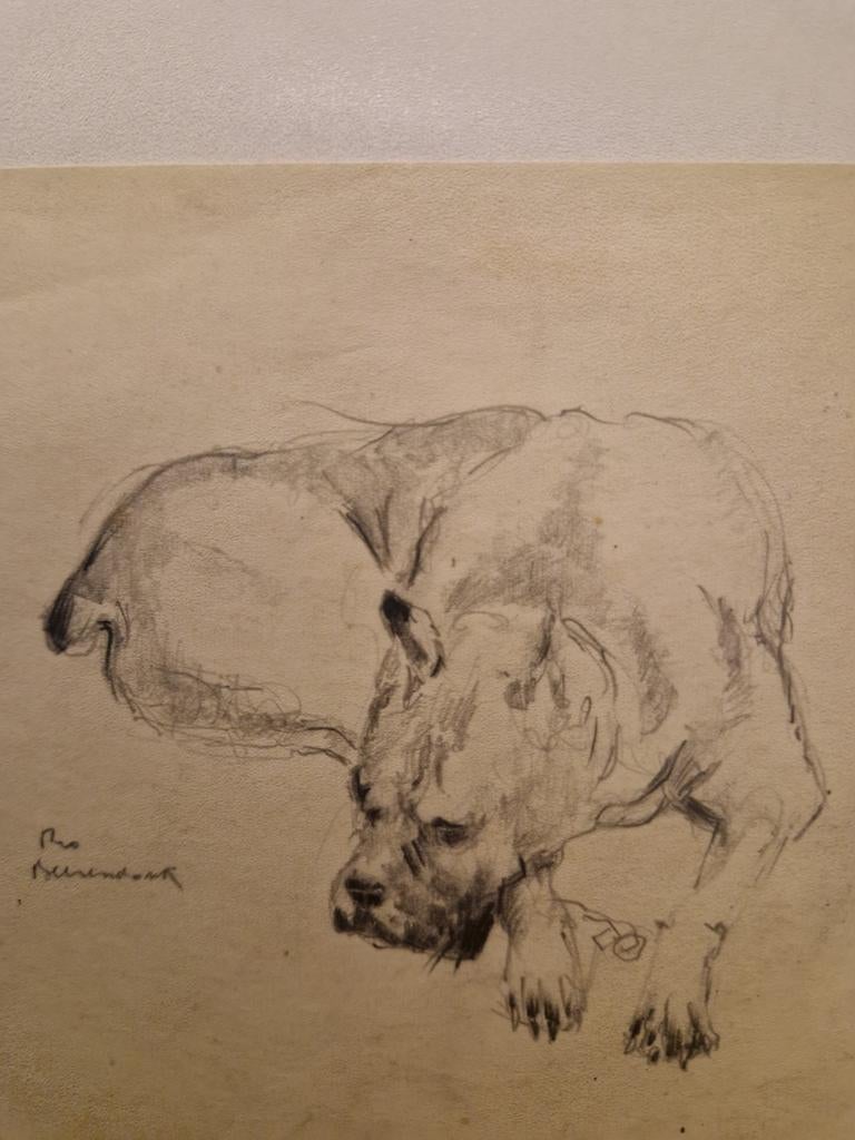 Tekening van Theo Beerendonk, Ophalen of Verzenden