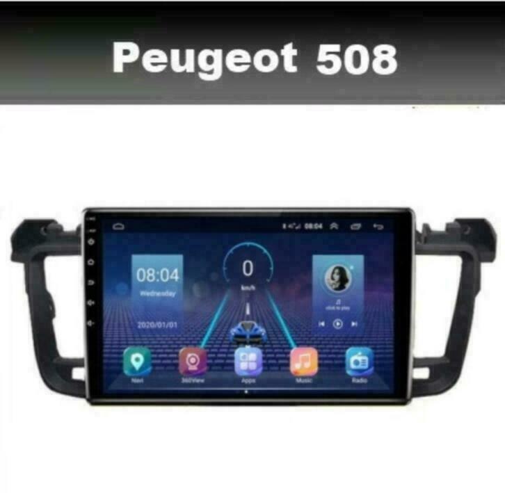 Peugeot 508 radio navigatie android 9 wifi dab+ carkit 9inch, Auto diversen, Autoradio's, Ophalen of Verzenden, Nieuw