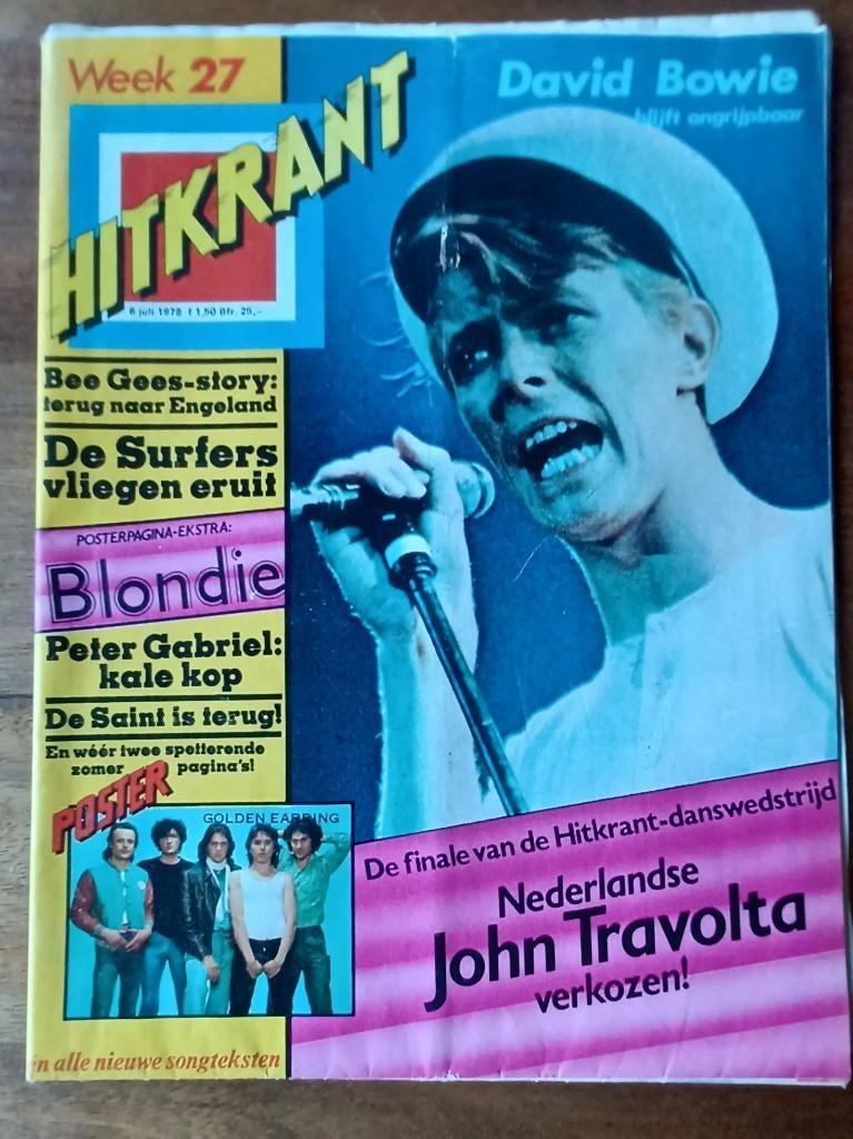 Hitkrant/ 1978/ Bowie/ Golden Earring/ Blondie / AC/DC, Boeken, Tijdschriften en Kranten, Zo goed als nieuw, Damesbladen, Ophalen of Verzenden