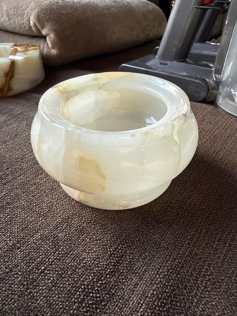 Onyx marmeren asbak uit Syrië, Ophalen of Verzenden