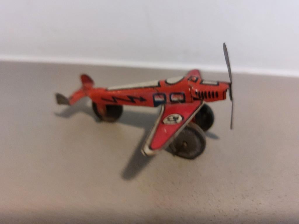Vintage blikken penny toy vliegtuig – SIRO, Italië (jaren ’3, Ophalen of Verzenden