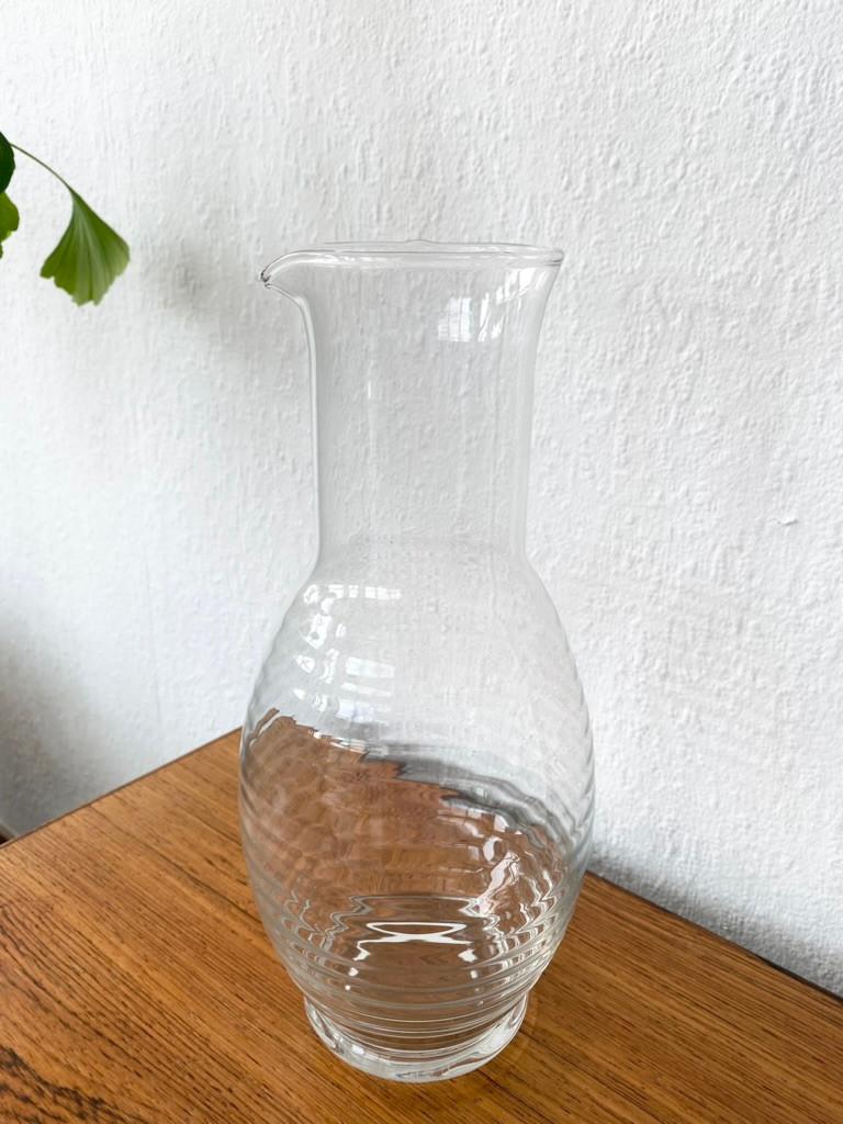 * Glazen (decanteer)karaf *, Glas of Glazen, Gebruikt, Ophalen of Verzenden, Glas