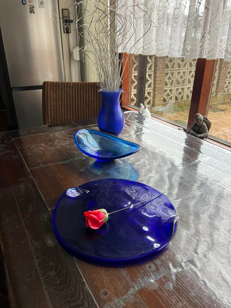 Kobaltblauwe glazen accesoires van Leonardo, Ophalen of Verzenden, Zo goed als nieuw