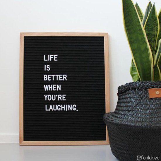 Funkk letterbord M zwart, Huis en Inrichting, Woonaccessoires | Tekstborden en Spreuken, Ophalen of Verzenden, Nieuw