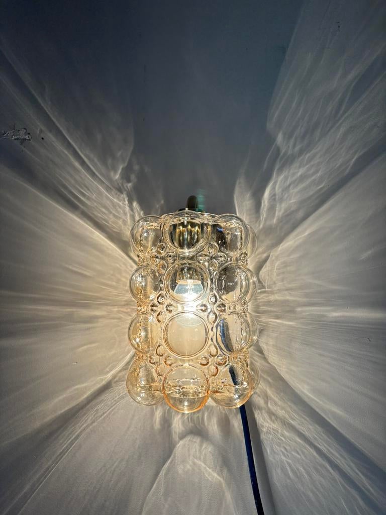 'Bubble' wandlamp Helena Tynell Glashütte Limburg, jaren 60, Huis en Inrichting, Lampen | Wandlampen, Ophalen of Verzenden, Zo goed als nieuw