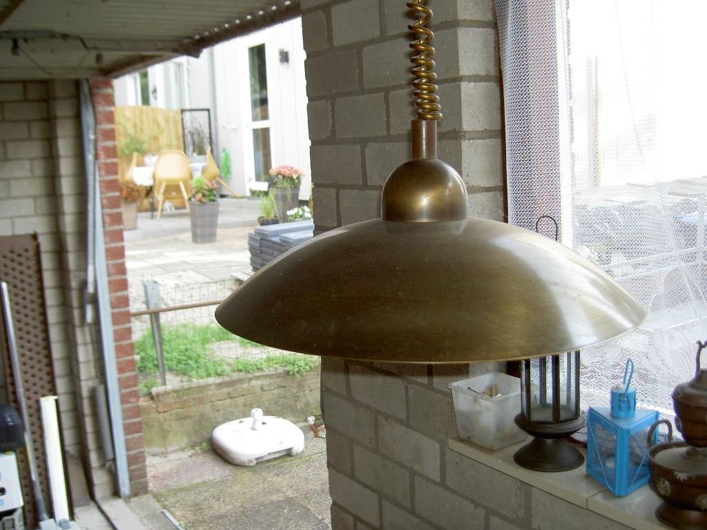 lamp, Huis en Inrichting, Lampen | Hanglampen, Ophalen of Verzenden, Gebruikt, Metaal, Minder dan 50 cm