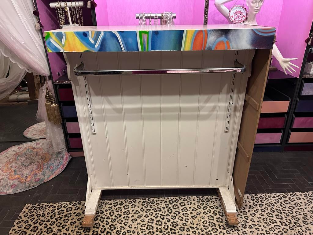 Kledingrek met presentatiegedeelte, Ophalen of Verzenden, Gebruikt