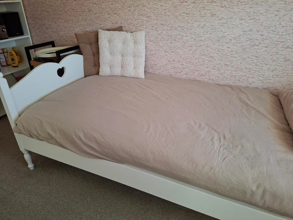 Eenpersoons bed., Ophalen of Verzenden, Eenpersoons, Hout, 90 cm