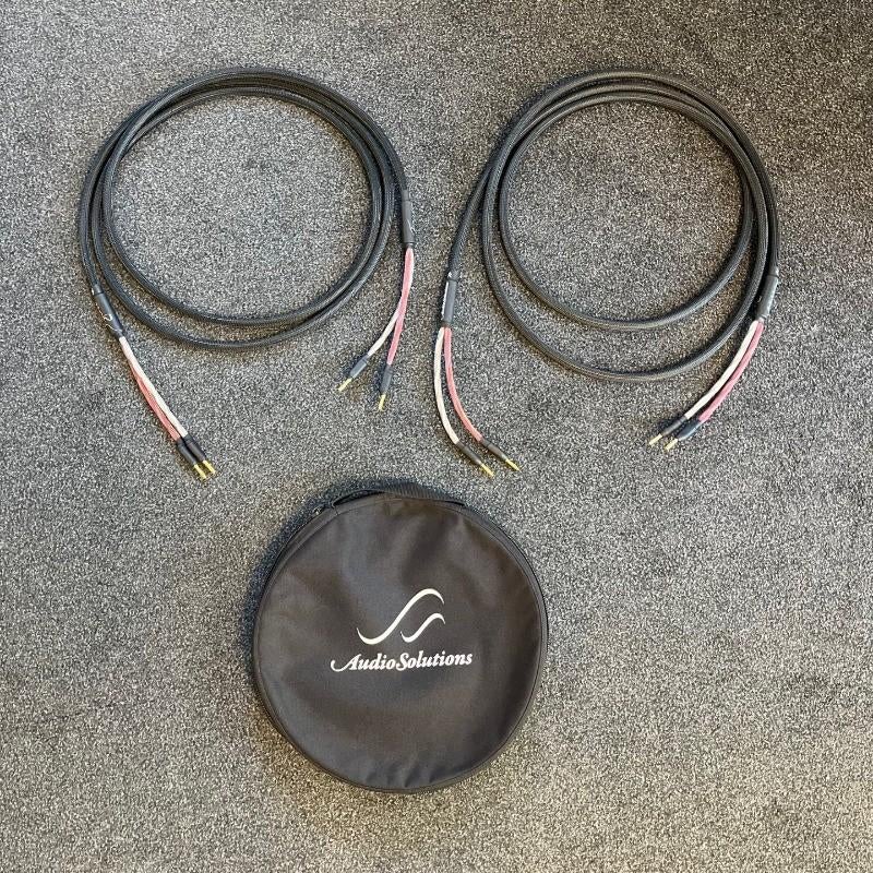 Audio Solutions Figaro speakerkabelset 325cm banana (demo), Audio, Tv en Foto, Audiokabels en Televisiekabels, Onbekend, Ophalen of Verzenden