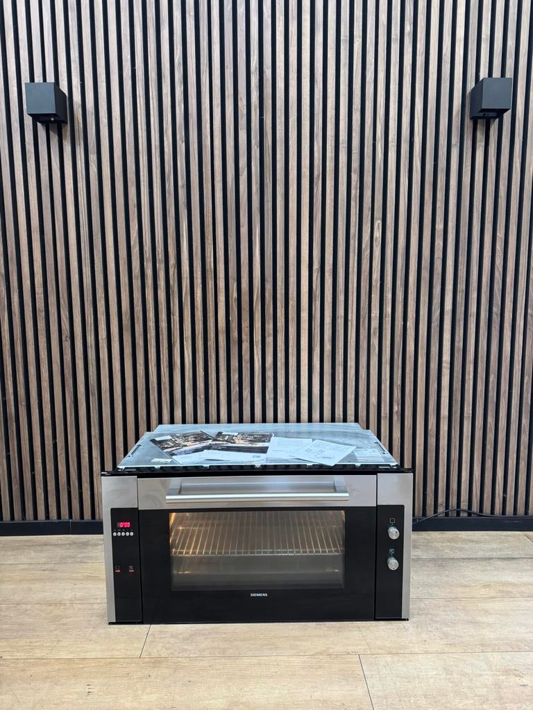Mooie Rvs zwart Siemens inbouw oven 90 cm (Gratis bezorgen), Witgoed en Apparatuur, Ovens, 45 tot 60 cm, Hete lucht, Ophalen of Verzenden